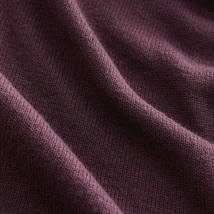 Burgundy Red Cosy Seam Front Crewneck