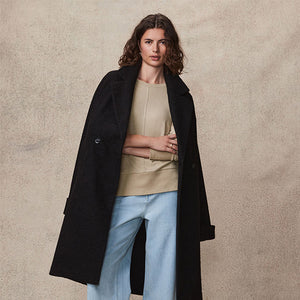 Neutral Cosy Seam Front Crewneck