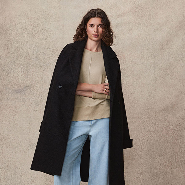 Neutral Cosy Seam Front Crewneck