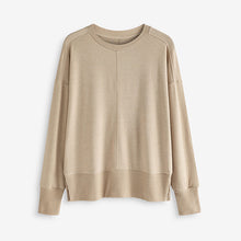 Load image into Gallery viewer, Neutral Cosy Seam Front Crewneck
