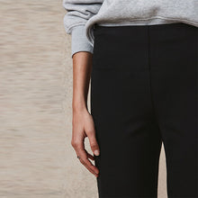 Load image into Gallery viewer, Black Smoothing Ponte Jersey Wide Leg Trousers
