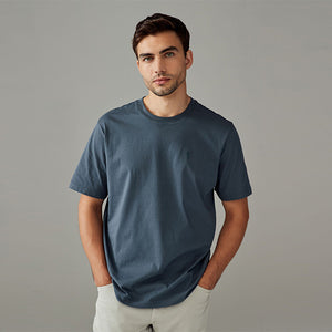 Blue/Green/Neutral/Brown Regular Fit T-Shirts 4 Pack