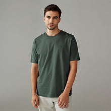 Load image into Gallery viewer, Blue/Green/Neutral/Brown Regular Fit T-Shirts 4 Pack
