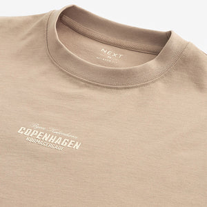 Stone Copenhagen Relaxed Fit Print Heavyweight T-Shirt