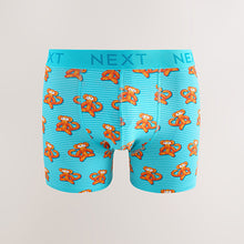 Load image into Gallery viewer, Bright Orange/Pink/Blue Balloon Animal Print 4 pack Trunks Boxers
