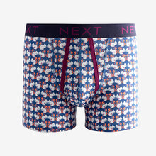 Load image into Gallery viewer, Burgundy Red Woodland Animal A-Front Boxers 4 Pack
