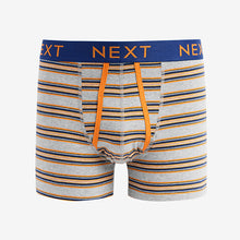 Load image into Gallery viewer, Blue/Purple Pastel Stripe A-Front Boxers 4 Pack
