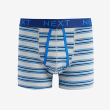 Load image into Gallery viewer, Blue/Purple Pastel Stripe A-Front Boxers 4 Pack
