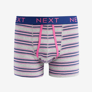 Blue/Purple Pastel Stripe A-Front Boxers 4 Pack