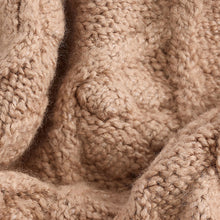 Load image into Gallery viewer, Tan Brown Collar Cable 100% Cotton Jumper (3mths-5yrs)
