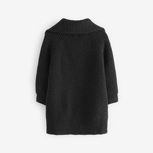 Black Zip Jumper Dress (3-12yrs)