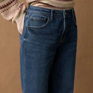 Inky Blue Mom Comfort Stretch Jeans