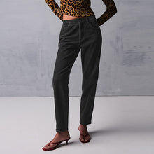 Load image into Gallery viewer, Washed Black Mom Comfort Stretch Jeans
