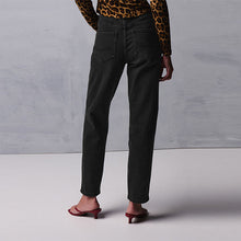 Load image into Gallery viewer, Washed Black Mom Comfort Stretch Jeans
