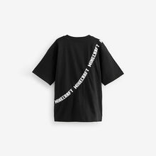 Load image into Gallery viewer, Black Licensed Minecraft Bag T-Shirt (3-12yrs)
