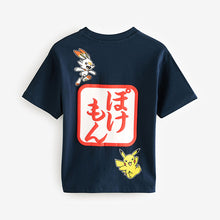 Load image into Gallery viewer, Navy Pokémon License Short Sleeve T-Shirt (4-12yrs)
