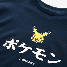 Load image into Gallery viewer, Navy Pokémon License Short Sleeve T-Shirt (4-12yrs)

