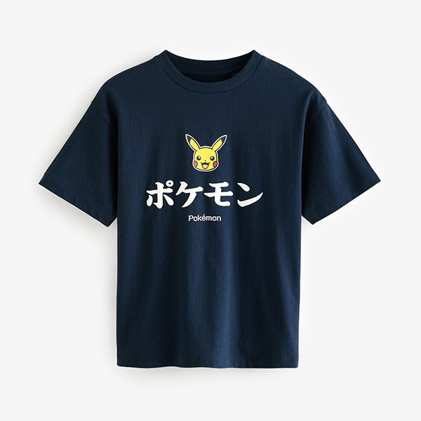 Navy Pokémon License Short Sleeve T-Shirt (4-12yrs)