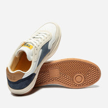 Load image into Gallery viewer, Sneakers Men Nubuck Leather Blue &amp; White ALMERIO
