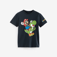 Load image into Gallery viewer, Navy Mario Gaming T-Shirt
