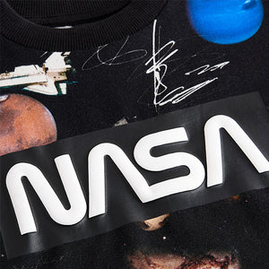 Black Ground Licensed NASA Planet 100% Cotton T-Shirt