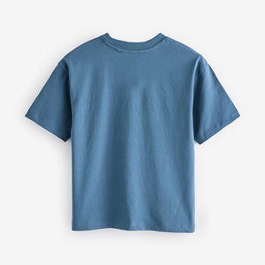 Mid Blue Licensed Minecraft T-Shirt (3-12yrs)
