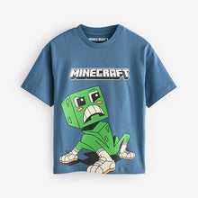 Load image into Gallery viewer, Mid Blue Licensed Minecraft T-Shirt (3-12yrs)
