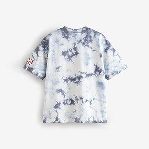 White Ground Tie-Dye Licensed Marvel T-Shirt
