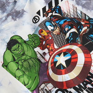 White Ground Tie-Dye Licensed Marvel T-Shirt