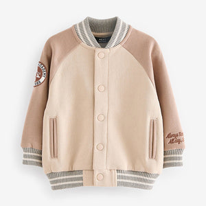 Stone/Grey Letterman Jacket (3mths-5yrs)