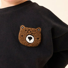 Load image into Gallery viewer, Black Bear Crew Neck Sweatshirt (3mths-6yrs)
