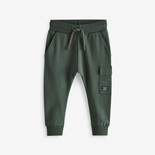 Load image into Gallery viewer, Blue/Dark Green/Charcoal Grey Super Skinny Utility Joggers 3 Pack

