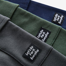 Load image into Gallery viewer, Blue/Dark Green/Charcoal Grey Super Skinny Utility Joggers 3 Pack
