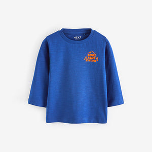 Blue/Green Long Sleeve Character T-Shirts 4 Pack (3mths-6yrs)