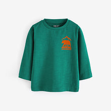 Load image into Gallery viewer, Blue/Green Long Sleeve Character T-Shirts 4 Pack (3mths-6yrs)
