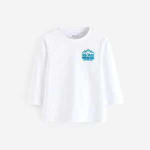 Blue/Green Long Sleeve Character T-Shirts 4 Pack (3mths-6yrs)