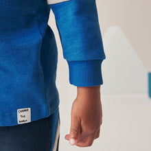 Load image into Gallery viewer, Blue 100% Cotton Long Sleeve Soft Touch T-Shirt and Joggers Set (3mths-6yrs)
