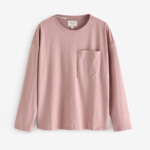 Pink Leaf 100% Cotton Long Sleeve Pyjamas