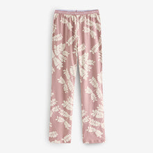 Load image into Gallery viewer, Pink Leaf 100% Cotton Long Sleeve Pyjamas

