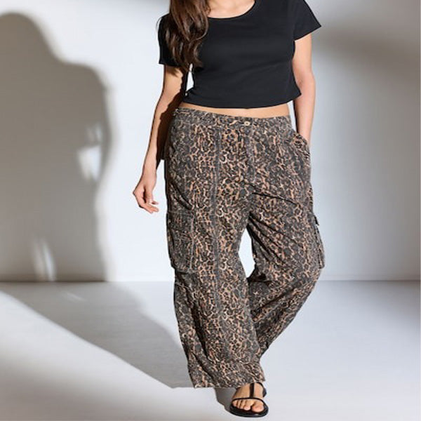 Animal 100% Cotton Adjustable Waist Cargo Trousers