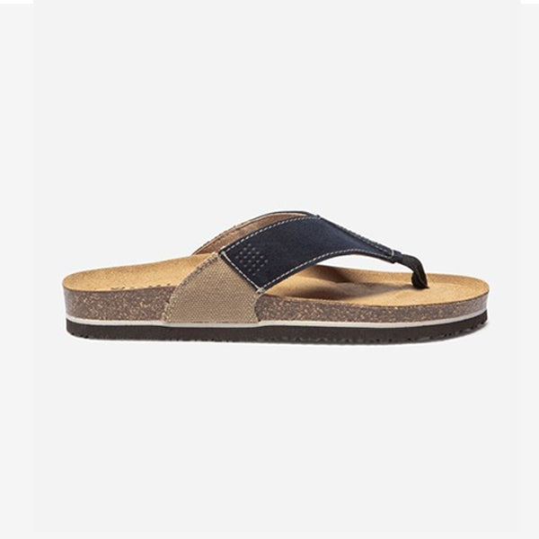 Flip-flops man very comfort mix materials Marine