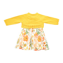 Load image into Gallery viewer, Yellow Ochre Dress and Cardigan Set (0-18mths)

