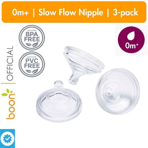 Nursh Silicone Nipples 3 pk Slow Flow