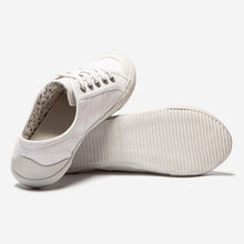 Load image into Gallery viewer, OPIACE Women&#39;s Comfort Tennis Shoes In White Canvas
