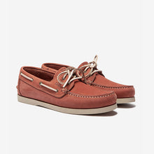 Load image into Gallery viewer, PHENIS Men&#39;s Boat Shoes Grip Sole Leather Brick
