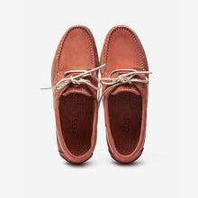 Load image into Gallery viewer, PHENIS Men&#39;s Boat Shoes Grip Sole Leather Brick
