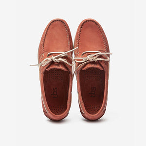 PHENIS Men's Boat Shoes Grip Sole Leather Brick