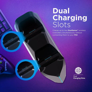 VERTUX Powerbase DualDock Charging Hub For PS5 DualSense™ Controller
