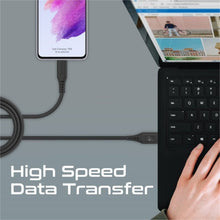 Load image into Gallery viewer, PROMATE Ultra-Fast USB-A to USB-C Soft Silicone cable 2m
