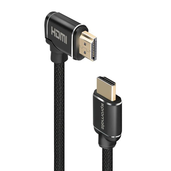 PROMATE HDMI to HDMI, High Definition Right Angle 4K HDMI Audio Video Cable